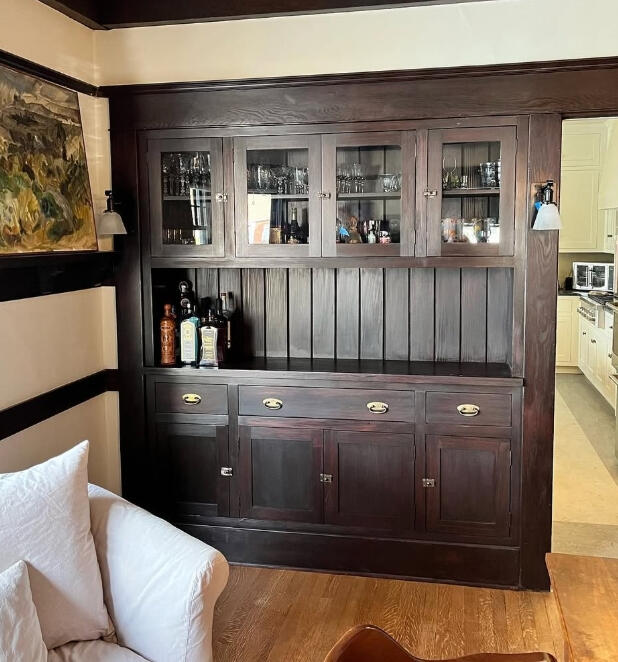 1911 Arts and Crafts Built In Hutch w/ Pass Through